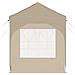 Tenda per feste a pop-up 192 x 192 x 245 cm Crema - Foto miniatura 7