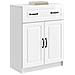 Credenza Bianco Lucido 66 x 34,5 x 87 cm Legno ingegnerizzato - Foto miniatura 2