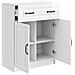 Credenza Bianco Lucido 66 x 34,5 x 87 cm Legno ingegnerizzato - Foto miniatura 3
