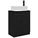 Mobile da bagno con lavabo Nero 54 x 35 x 83 cm - Foto miniatura 1