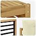 Set divani 6 pcs Bianco e Crema Legno di Acacia Massello - Foto miniatura 5