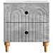 Armadio da Notte 2 pcs Grigio Cemento 43 x 34,5 x 48 cm - Foto miniatura 5