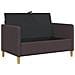 Divano con Storage Marrone Scuro 122 x 78 x 87 cm Poliestere - Foto miniatura 4