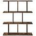 Scaffale da parete Rovere Fumo 102 x 20 x 96 cm - Foto miniatura 4