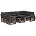 Set Divano da Giardino 10 pz Grigio e Grigio Scuro polyrattan - Foto miniatura 1
