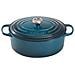 Casseruola Ovale Evolution in Ghisa 29 cm Colore Deep Teal Cocotte - Foto miniatura 1
