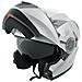 Casco Modulare Apribile Moto Touring Sport Visiera Parasole Argento S - Foto miniatura 3