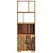 Libreria 60x35x180 Cm In Legno Massello Di Recupero - Foto miniatura 3