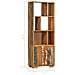 Libreria 60x35x180 Cm In Legno Massello Di Recupero - Foto miniatura 7