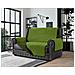 Copridivano Antimacchia - Salvadivano Trapuntato Double Face - 4 Posti Per Seduta Da 230 A 255 Cm - Militare / verde - Foto miniatura 4