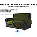 Copridivano Antimacchia - Salvadivano Trapuntato Double Face - 4 Posti Per Seduta Da 230 A 255 Cm - Militare / verde - Foto miniatura 5