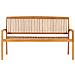Panchina Da Giardino Impilabile E Cuscino 159cm Teak Massello - Foto miniatura 7