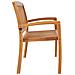 Panchina Da Giardino Impilabile E Cuscino 159cm Teak Massello - Foto miniatura 8