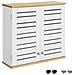 Pensile Bagno Pensile Cucina Armadietto Bagno Armadietto 2 Ripiani Montabile A Parete Bzr42-w - Foto miniatura 1