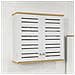 Pensile Bagno Pensile Cucina Armadietto Bagno Armadietto 2 Ripiani Montabile A Parete Bzr42-w - Foto miniatura 3