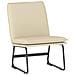 Sedia Lounge Crema 52x75x76 Cm In Tessuto - Foto miniatura 2