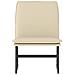 Sedia Lounge Crema 52x75x76 Cm In Tessuto - Foto miniatura 3