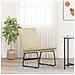 Sedia Lounge Crema 52x75x76 Cm In Tessuto - Foto miniatura 1