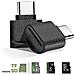 Mini Lettore Schede Micro-sd E Tf, Adattatore Usb-c Nero - Foto miniatura 4