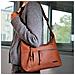 Borsa A Tracolla Multiscomparto Con Zip - Paris - Marrone - Foto miniatura 6