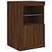 Armadietto Con Luci Led Rovere Marrone In Legno Multistrato - Foto miniatura 3