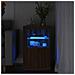 Armadietto Con Luci Led Rovere Marrone In Legno Multistrato - Foto miniatura 1
