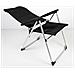Sedia Da Spiaggia Deluxe Pieghevole Nero 49 X 123 X 67 Cm (2 Unità) - Foto miniatura 2