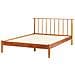 Letto Legno Di Pino Barret 140 X 200 Cm Marrone - Foto miniatura 3