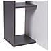 Scrivania Libreria 4 Ripiani Tavolo Porta Pc Computer Legno Casa Ufficio Grigio - Foto miniatura 3