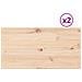 Piani Tavolo 2 Pz 90x45x2,5 Cm Rettangolare Legno Massello Pino - Foto miniatura 2