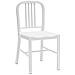 Set 2 Sedie Moderne Metallo Bianco Lucido 41x46x83 - Foto miniatura 1