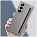 Cover Originale Galaxy Z Fold6 Con S Pen In Silicone, Grigio - Foto miniatura 4