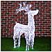 Renna Natalizia Luminosa 3D in Cristalli Acrilici 200 LED Bianco Freddo H. 90 cm - Foto miniatura 1