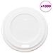Coperchi Tazze Da Caffè Carta 60mm 4oz 1000 Pz Plastica Bianca - Foto miniatura 1