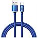 Cavo Di Ricarica E Sincronizzazione Da Usb-c A Usb-a Serie 100w Crystal Shine 1,2 M, Blu - Foto miniatura 1