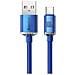 Cavo Di Ricarica E Sincronizzazione Da Usb-c A Usb-a Serie 100w Crystal Shine 1,2 M, Blu - Foto miniatura 2