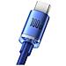 Cavo Di Ricarica E Sincronizzazione Da Usb-c A Usb-a Serie 100w Crystal Shine 1,2 M, Blu - Foto miniatura 3