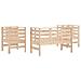 Set Salotto da Giardino 3 pz in Legno Massello di Pino - Foto miniatura 8