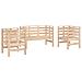 Set Salotto da Giardino 3 pz in Legno Massello di Pino - Foto miniatura 1