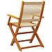 Sedie da Giardino Pieghevoli 4pz Beige Legno Massello di Acacia - Foto miniatura 2