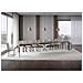 Tavolo allungabile 90x160/420 cm Plaker noce gambe bianche - Foto miniatura 4