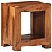 Tavolino 37x29x40 Cm In Legno Massello Di Acacia - Foto miniatura 1