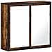 Mobile Bagno Specchio Rovere Fumo 65x20x60 Cm Legno Multistrato - Foto miniatura 2