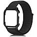 Dam Cinturino  In Nylon Con Custodia Rigida E Chiusura In Velcro Compatibile Apple Watch 40mm 28x2x1 Cm. Colore Nero - Foto miniatura 1