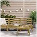 Lusso Casadino -  Divani Senza Braccioli Da Giardino 2pz Legno Di Pino Impregnato - Foto miniatura 2