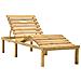 Lusso Casadino -  Lettino Da Giardino Con Cuscino Talpa In Legno Pino Impregnato - Foto miniatura 1