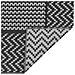 Tappeto da esterno 'ARAKIL'Nero e Grigio 250x400 cm PP - Foto miniatura 5