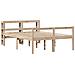 Letto per Anziani con Testiera 120x190 cm Legno Massello Pino - Foto miniatura 3