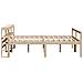 Letto per Anziani con Testiera 120x190 cm Legno Massello Pino - Foto miniatura 5