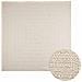 Tappeto ZIZUR Crema 240x240 cm Aspetto Iuta Interni ed Esterni - Foto miniatura 1